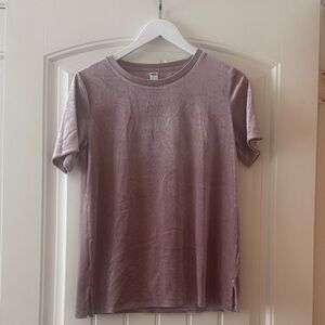 Old Navy Lavender Velvet Short Sleeve Tee